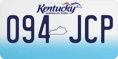 KY license plate 094JCP