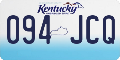KY license plate 094JCQ