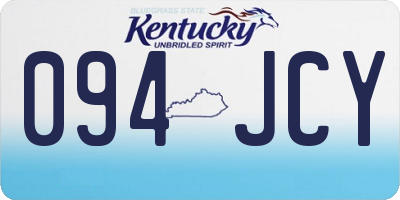 KY license plate 094JCY