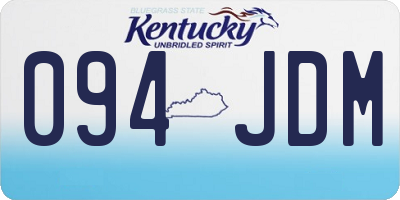 KY license plate 094JDM