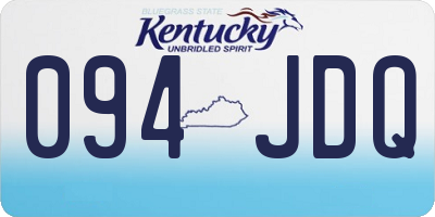 KY license plate 094JDQ