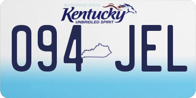 KY license plate 094JEL