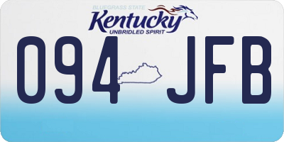 KY license plate 094JFB