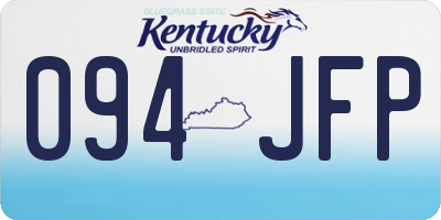 KY license plate 094JFP