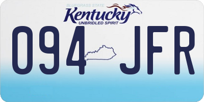 KY license plate 094JFR