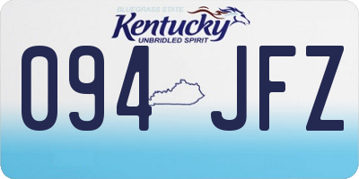 KY license plate 094JFZ