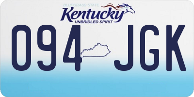 KY license plate 094JGK