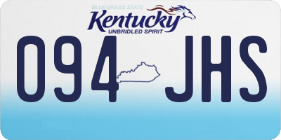 KY license plate 094JHS
