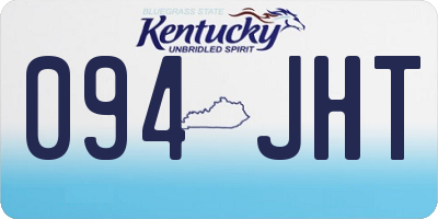 KY license plate 094JHT
