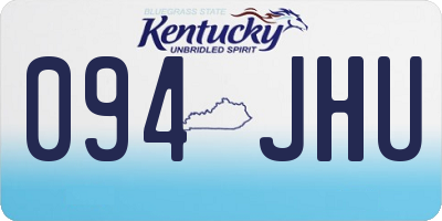 KY license plate 094JHU