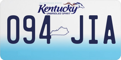 KY license plate 094JIA