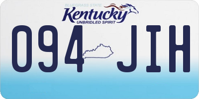 KY license plate 094JIH