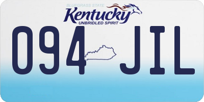 KY license plate 094JIL