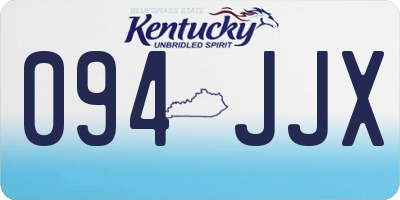 KY license plate 094JJX