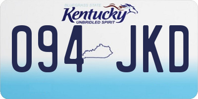 KY license plate 094JKD