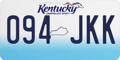 KY license plate 094JKK