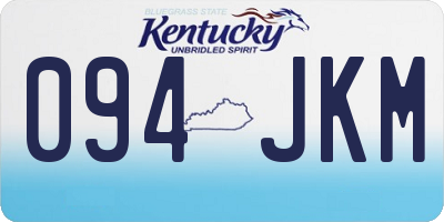 KY license plate 094JKM