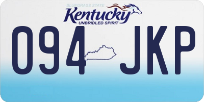 KY license plate 094JKP