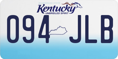 KY license plate 094JLB