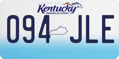 KY license plate 094JLE