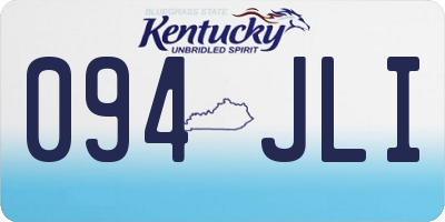 KY license plate 094JLI