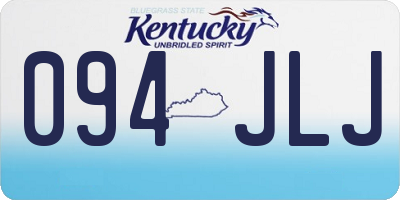 KY license plate 094JLJ