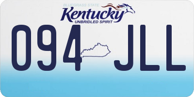 KY license plate 094JLL