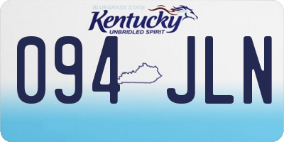 KY license plate 094JLN