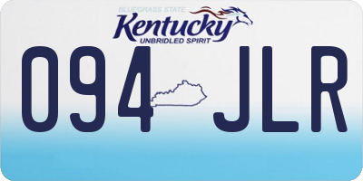 KY license plate 094JLR