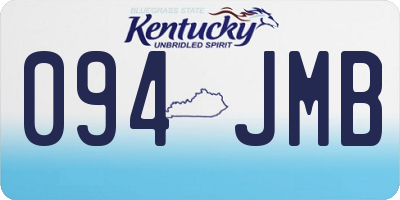 KY license plate 094JMB
