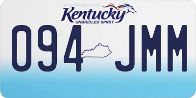 KY license plate 094JMM