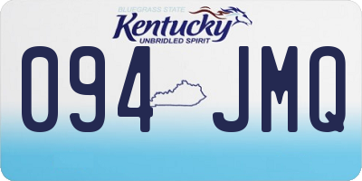KY license plate 094JMQ