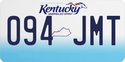 KY license plate 094JMT