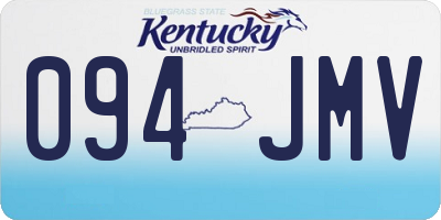 KY license plate 094JMV