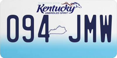 KY license plate 094JMW