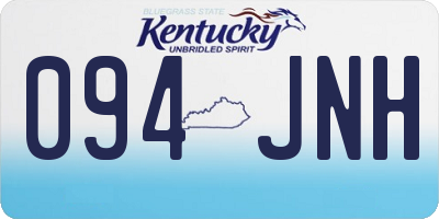 KY license plate 094JNH