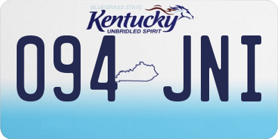 KY license plate 094JNI