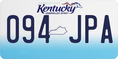 KY license plate 094JPA