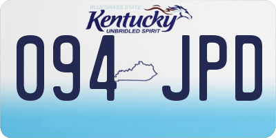KY license plate 094JPD
