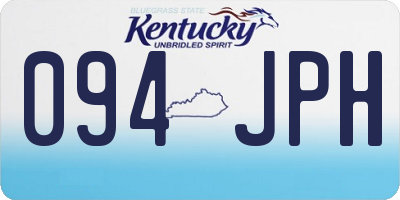 KY license plate 094JPH
