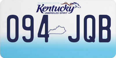 KY license plate 094JQB