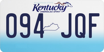 KY license plate 094JQF