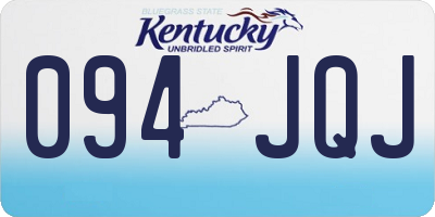 KY license plate 094JQJ