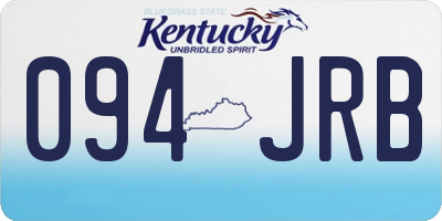 KY license plate 094JRB