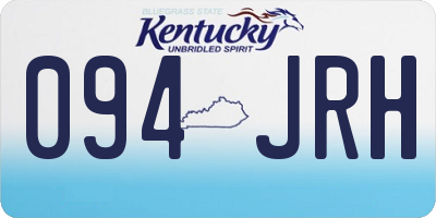 KY license plate 094JRH