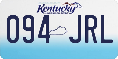 KY license plate 094JRL