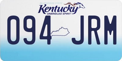 KY license plate 094JRM
