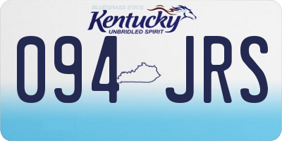 KY license plate 094JRS