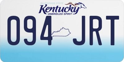 KY license plate 094JRT