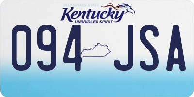 KY license plate 094JSA